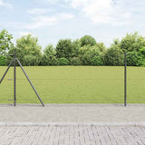 Welded Wire Fence with Concrete Base 10 x 0.8 m 3353618