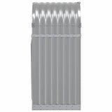 Log Holder Light Grey 40x45x100 cm Galvanised Steel 364547