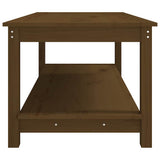 Coffee Table Honey Brown 110x55x45 cm Solid Wood Pine 822275