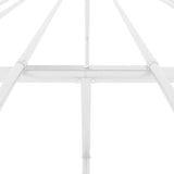 Metal Bed Frame without Mattress White 120x190cm 350910