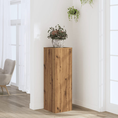 ZNTS Plant Stand Artisan Oak 33x33x100 cm Engineered Wood 852959