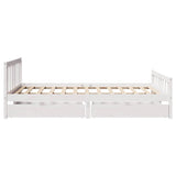 Bed Frame without Mattress White 160x200 cm Solid Wood Pine 3301584