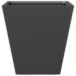 ZNTS Garden Planters Black 2 pcs 30x30x30 cm Steel 851039