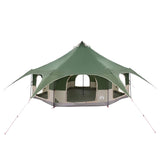Family Tent Green 10-Person 185T Polyester with PU Coating 42017391