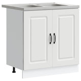 Kitchen Cabinet Kalmar White 80 x 46 x 81.5 cm Engineered Wood 3315001