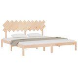Bed Frame without Mattress 200x200 cm Solid Wood 3104888