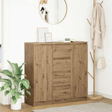 Sideboard with Drawers Artisan Oak 100.5x35x98.5 cm Engineered Wood 3328461