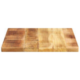 Table Top 60x50x3.8 cm Rectangular Solid Wood Rough Mango 371392