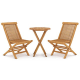 Garden Dining Set Teak Solid teak wood Compact Foldable 3087190