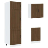 8 Piece Kitchen Cabinet Set Kalmar Brown Oak Engineered Wood 3314818