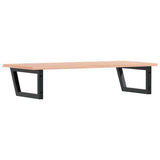 Basin Shelf Wall Mounted Steel and Solid Wood Oak 3302615