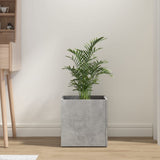 Planter Box Concrete Grey 40x40x40 cm Engineered Wood 808796