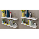 Wall Shelves 4 pcs White 80 cm 275998
