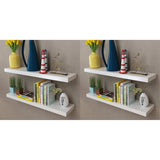 Wall Shelves 4 pcs White 80 cm 275998