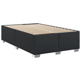 Box Spring Bed with Mattress Black 120x200 cm Faux Leather 3286116