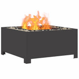 Fire Pit Black 60 x 60 x 30 cm Steel 858962