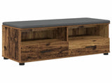 Hall Bench Old Wood 100 x 38 x 46 cm Engineered Wood and Fabric 891470
