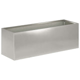 Garden Planter Silver 60 x 20 x 20 cm Stainless Steel 8005156