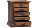 Chest of Drawers Natural 35 x 30 x 60 cm Solid Teak Wood 42017960