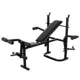 Weight Bench with Weight Rack, Barbell and Dumbbell Set 60.5kg 275363