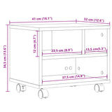 Printer Stand with Wheels Sonoma Oak 41x32x34,5 cm 840613