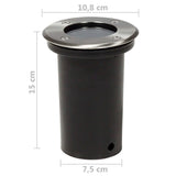 Outdoor Ground Lights 3 pcs Round 40393