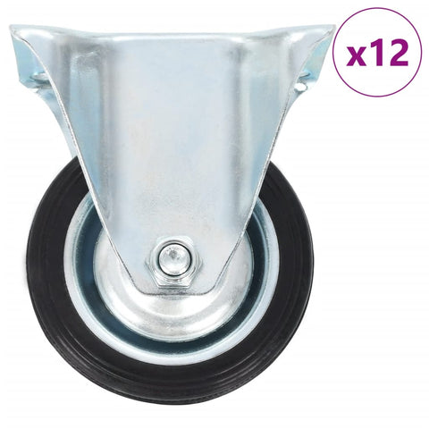 12 pcs Fixed Casters 75 mm 277937