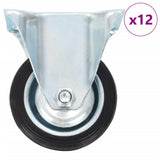 12 pcs Fixed Casters 75 mm 277937