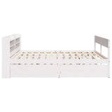 Bed Frame without Mattress White 160x200 cm Solid Wood Pine 3307117