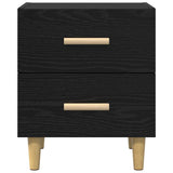 Bed Cabinet 2 pcs Black Oak 40 x 35 x 47.5cm Engineered Wood 880554