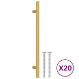 Cabinet Handles 20 pcs Gold 192 mm Stainless Steel 3203599