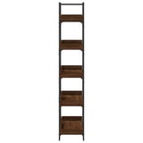 Bookcase 5-Tier Brown Oak 100x33x180.5 cm Engineered Wood 837701