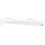 Wall Shelves 4 pcs White 80 cm 275998