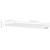 Wall Shelves 4 pcs White 80 cm 275998