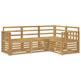 Sofa Sets 4 pcs White 187.5 x 128.5 x 73 cm Solid Acacia Wood 3391744