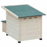 ZNTS @pet Hedgehog House XL 53x65x52cm Wood White 447626