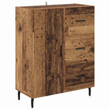 Highboard with Drawer 2 pcs Old Wood Engineered Wood and Glass 3415770