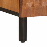 TV Cabinet with Drawer Acacia Brown Finish 100 x 33 x 46 cm 4017918