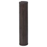 Rug Rectangular Dark Brown100x1000 cm Bamboo 376971