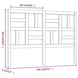 Bed Headboard White 146x4x104 cm Solid Wood Pine 818191