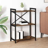 Bookshelf Smoked Oak 60 x 30 x 85 cm Engineered Wood 868397