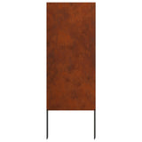 Garden Privacy Screen Rusty 50 x 140 cm Weathering Steel 876293