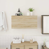 Bathroom Wall Cabinet Sonoma Oak 80x25x40 cm Engineered Wood 860087