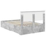 Bed Frame Concrete Grey 120 x 200 cm Engineered Wood 3410916