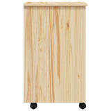 Rolling Cabinet with Drawers MOSS Clear Varnish Solid Pine wood 42032400