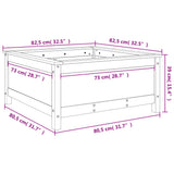 Garden Planter 82.5x82.5x39 cm Solid Wood Douglas 825301