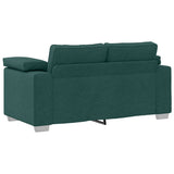 Sofa Set 2 pcs Dark Green 219 x 77 x 82 cm Fabric 3324745