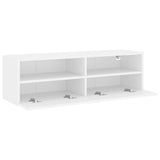 TV Wall Cabinet White 100x30x30 cm Engineered Wood 836882