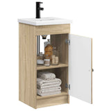 Bathroom Vanity with Sink Sonoma Oak 42 x 40 x 84.5 cm 890056