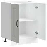 Sink Base Cabinet Kalmar White 60x46x81.5 cm Engineered Wood 853437